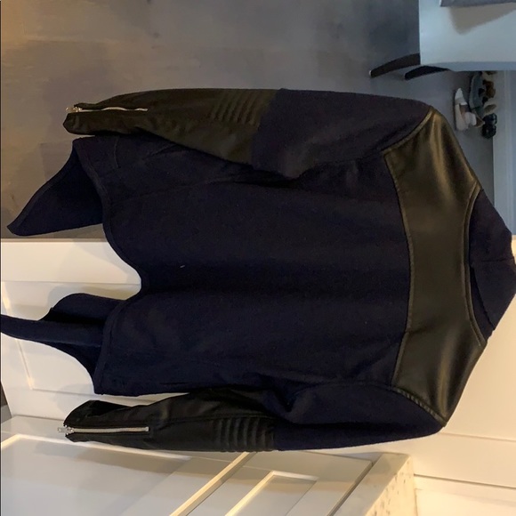 Blank NYC navy/black wool jacket - Picture 2 of 4